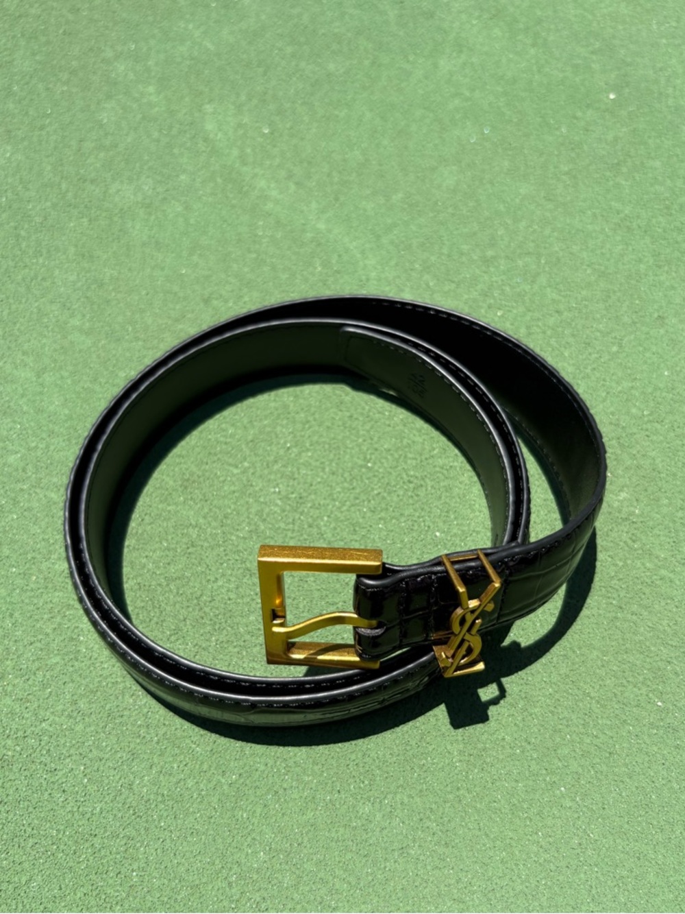 Leather Belt YSL Buckle - Picture 6 of 8